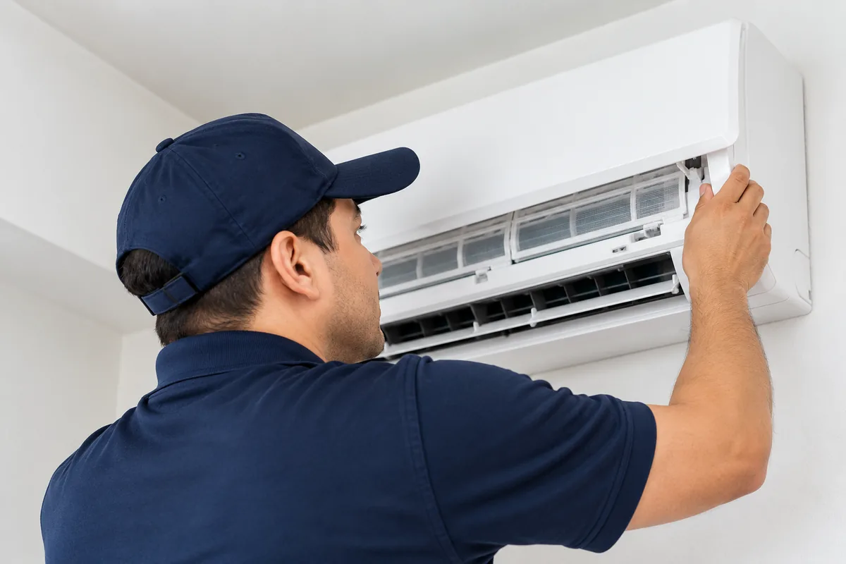 Split unit aircond installation